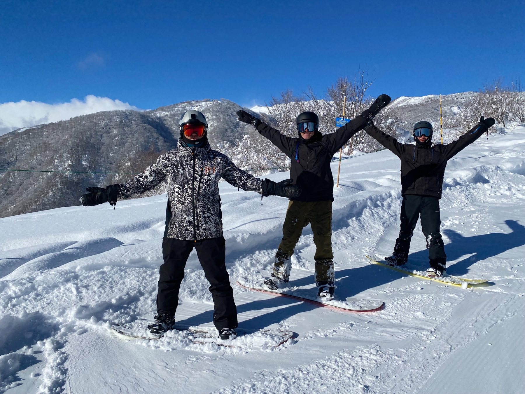 Riders in the snow