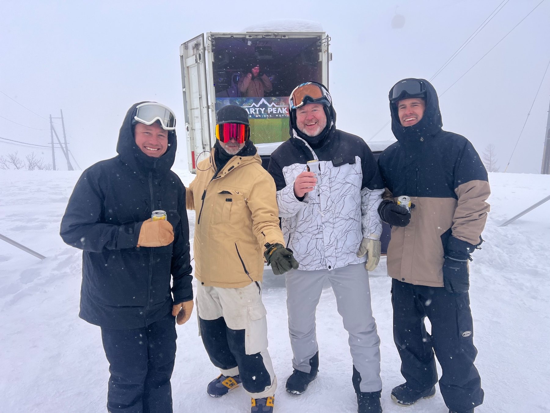 Snowy mountain day